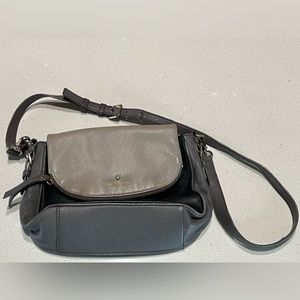 Vintage Kate spade purse blue and gray leather